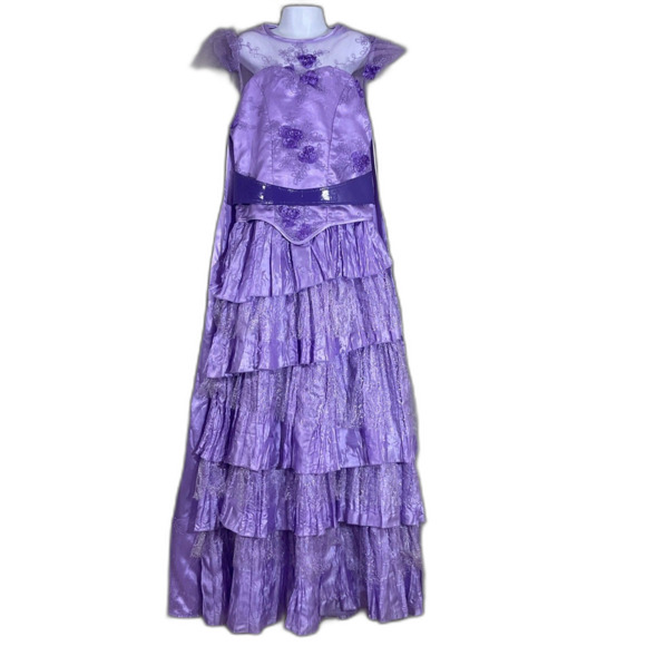 Disney Chasing Fireflies Descendents Mal Dress Girls Size 10 Halloween Costume - Picture 1 of 9